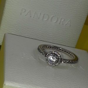Authentic pandora classic  Elegance cz ring